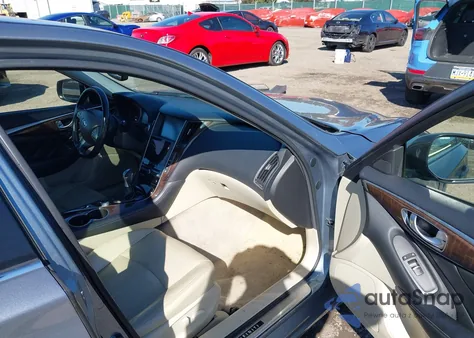 2014 Infiniti Q50 Premium z USA, uszkodzony, nr VIN JN1BV7AR1EM696385